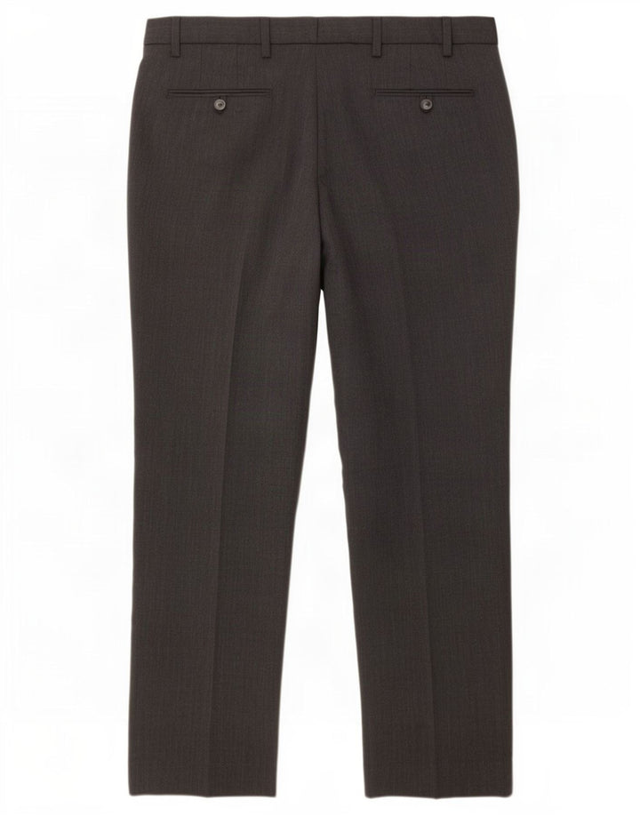 Marks & Spencer Pantalón de traje recto para hombre W38 L31 Poliéster gris