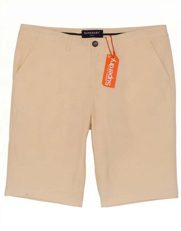 Superdry Pantalones cortos chinos para mujer UK 40 Large W34 Algodón beige