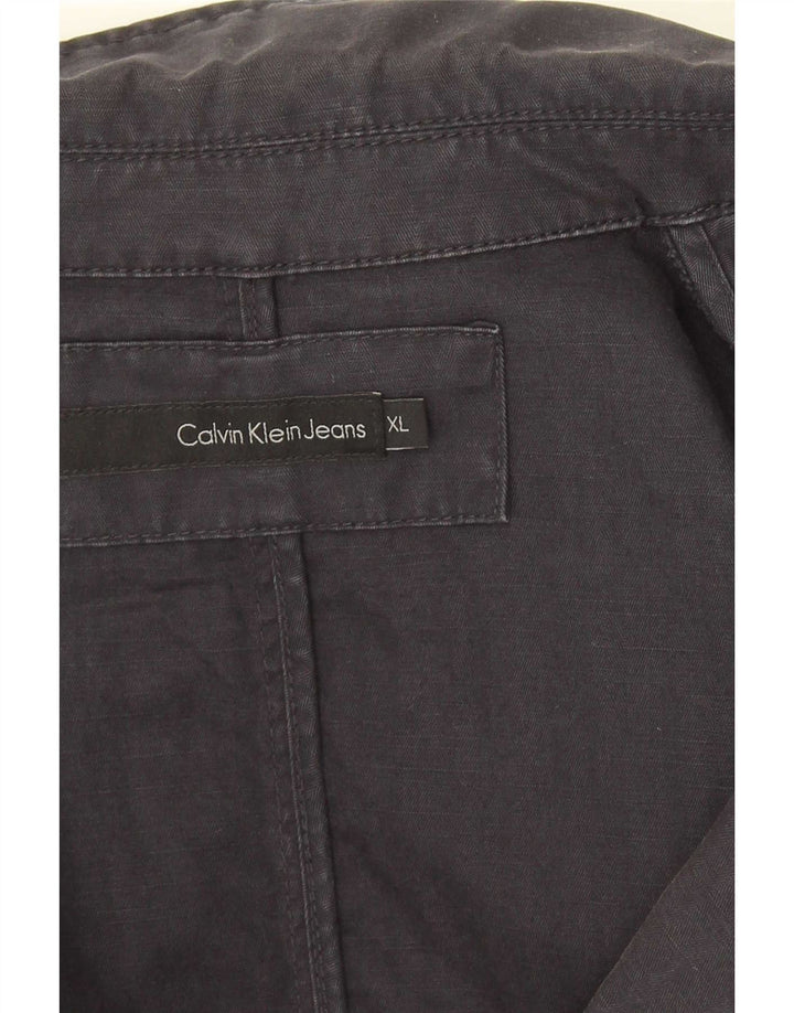 Calvin Klein Chaqueta tipo blazer con 1 botón para hombre UK 42 XL Azul marino