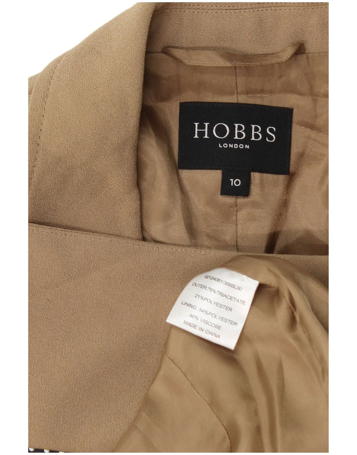 Hobbs Chaqueta tipo blazer con doble botonadura para mujer Reino Unido 10 Small Triacetato beige