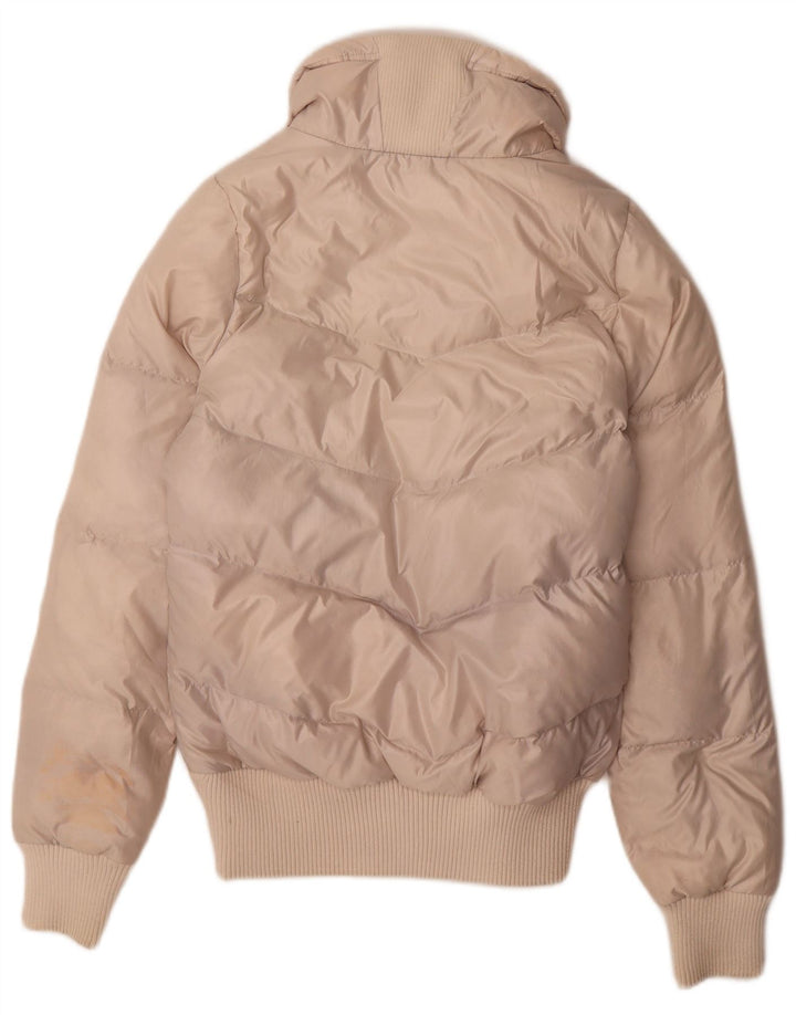 Adidas Chaqueta acolchada para mujer UK 12 Medium Beige Nylon
