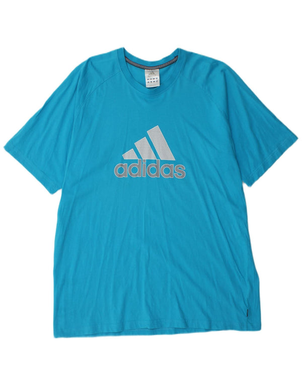 Adidas Camiseta Gráfica Hombre Top 2XL Azul Deportes