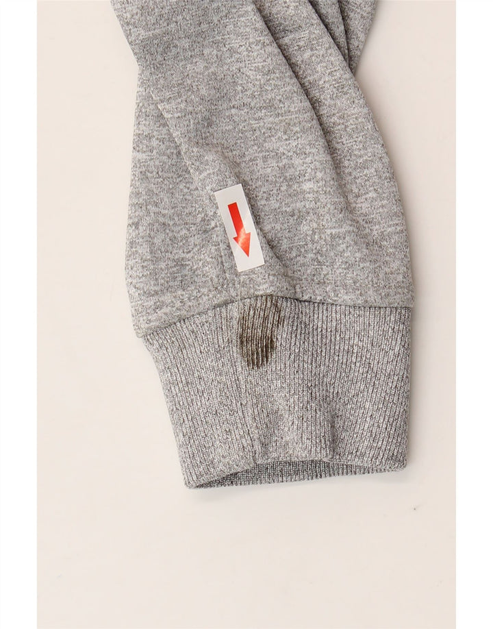 Ellesse Hombre Chándal Top Chaqueta Grande Gris Colorblock Poliéster