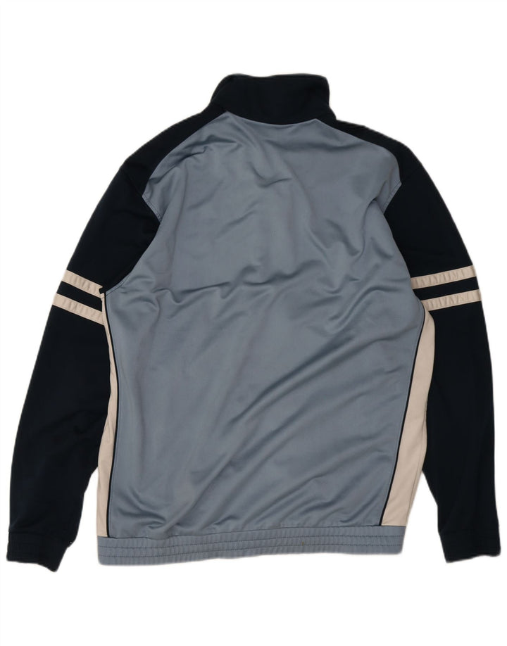 Diadora Chaqueta de chándal para hombre ES 44 XL Poliéster color block azul