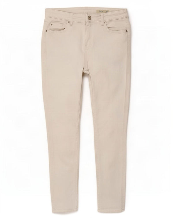 Marks & Spencer Jeans ajustados The Ivy Crop para mujer Reino Unido 10 Small W27 L25 Blanco