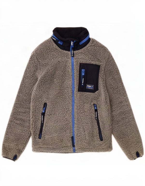 Superdry Chaqueta Polar Con Capucha Para Hombre ES 42 XL Poliéster Color Block Gris