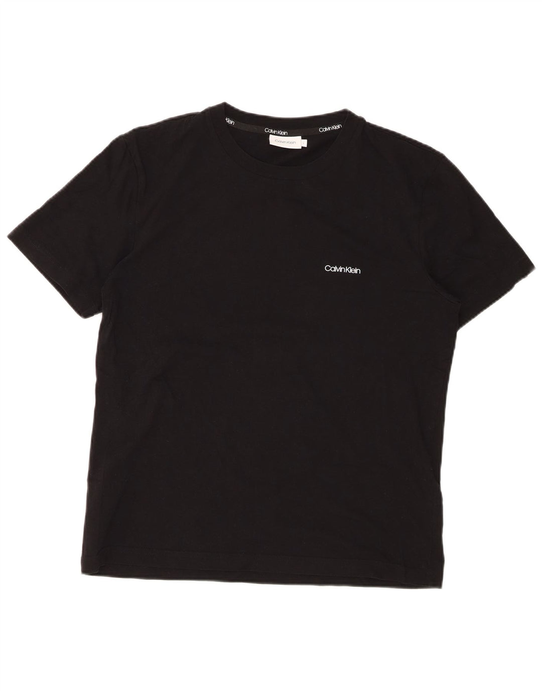 Calvin Klein - Camiseta para hombre, talla grande, algodón negro