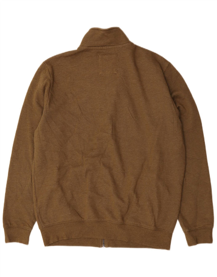 Crew Clothing Chándal para hombre Chaqueta superior Algodón marrón grande