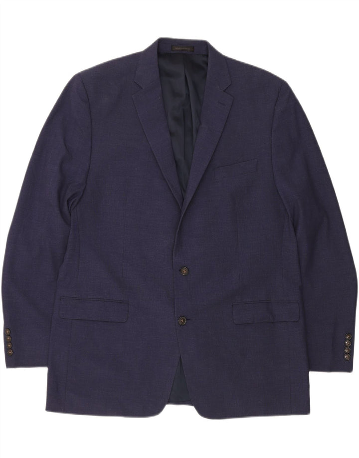 CHAPS Chaqueta tipo blazer de 2 botones para hombre UK 46 3XL Poliéster azul marino