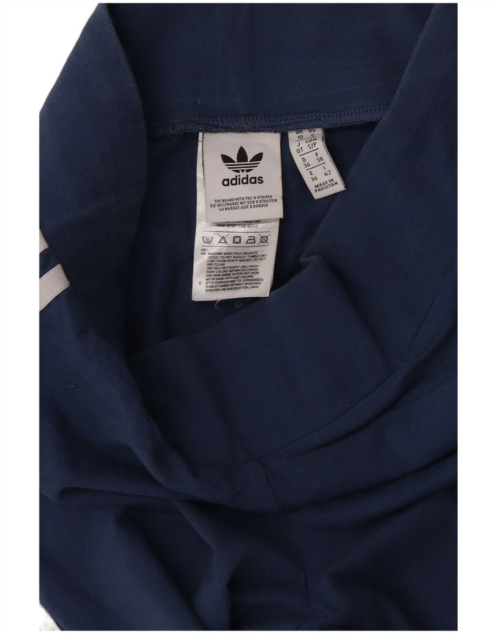 Adidas Leggings para mujer Reino Unido 10 Pequeño Azul Marino Algodón