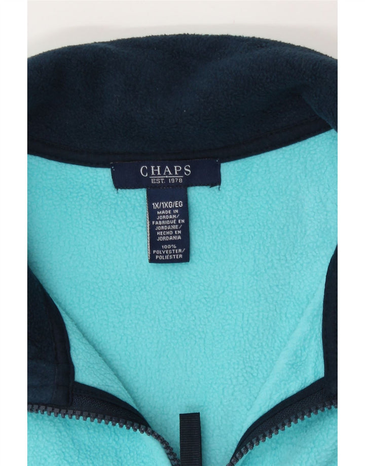Chaps Chaleco polar para mujer UK 18 XL Poliéster azul