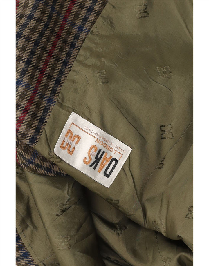 DAKS Chaqueta tipo blazer de 3 botones para mujer Reino Unido 14 Mediana Cuadros multicolores