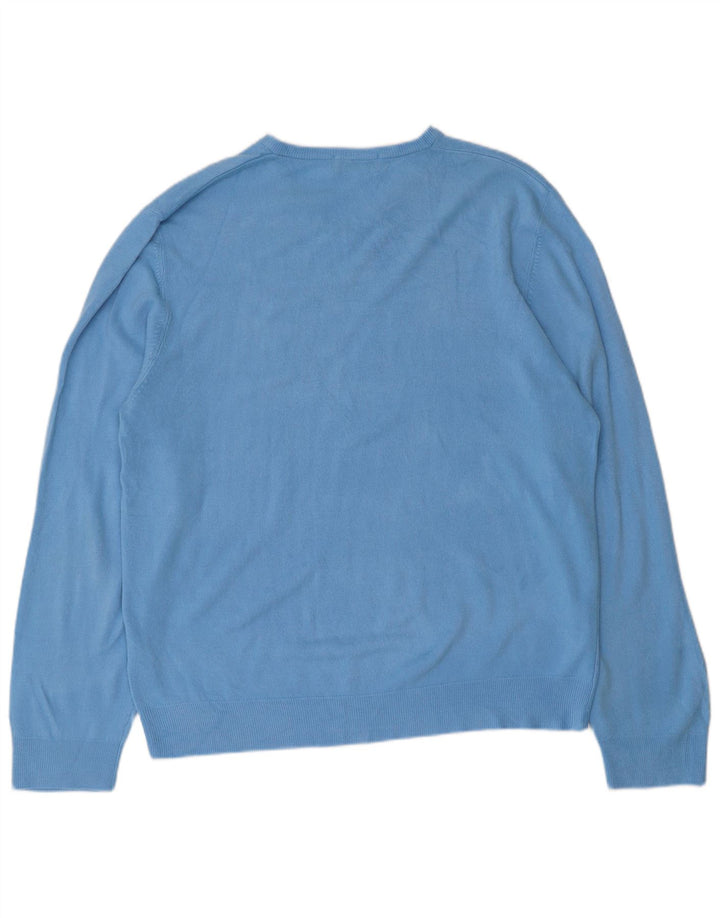 Marks & Spencer Suéter Azul Harbor con Cuello en V para Hombre Acrílico XL