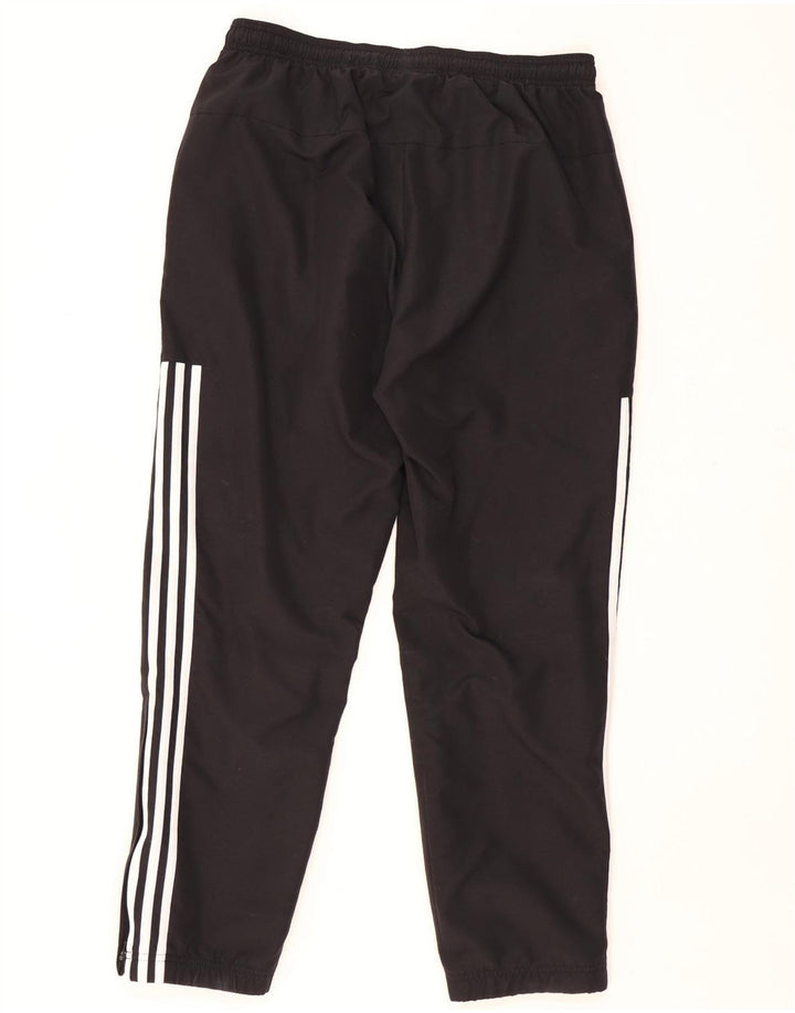 Pantalones de chándal ADIDAS para hombre, talla grande, poliéster negro