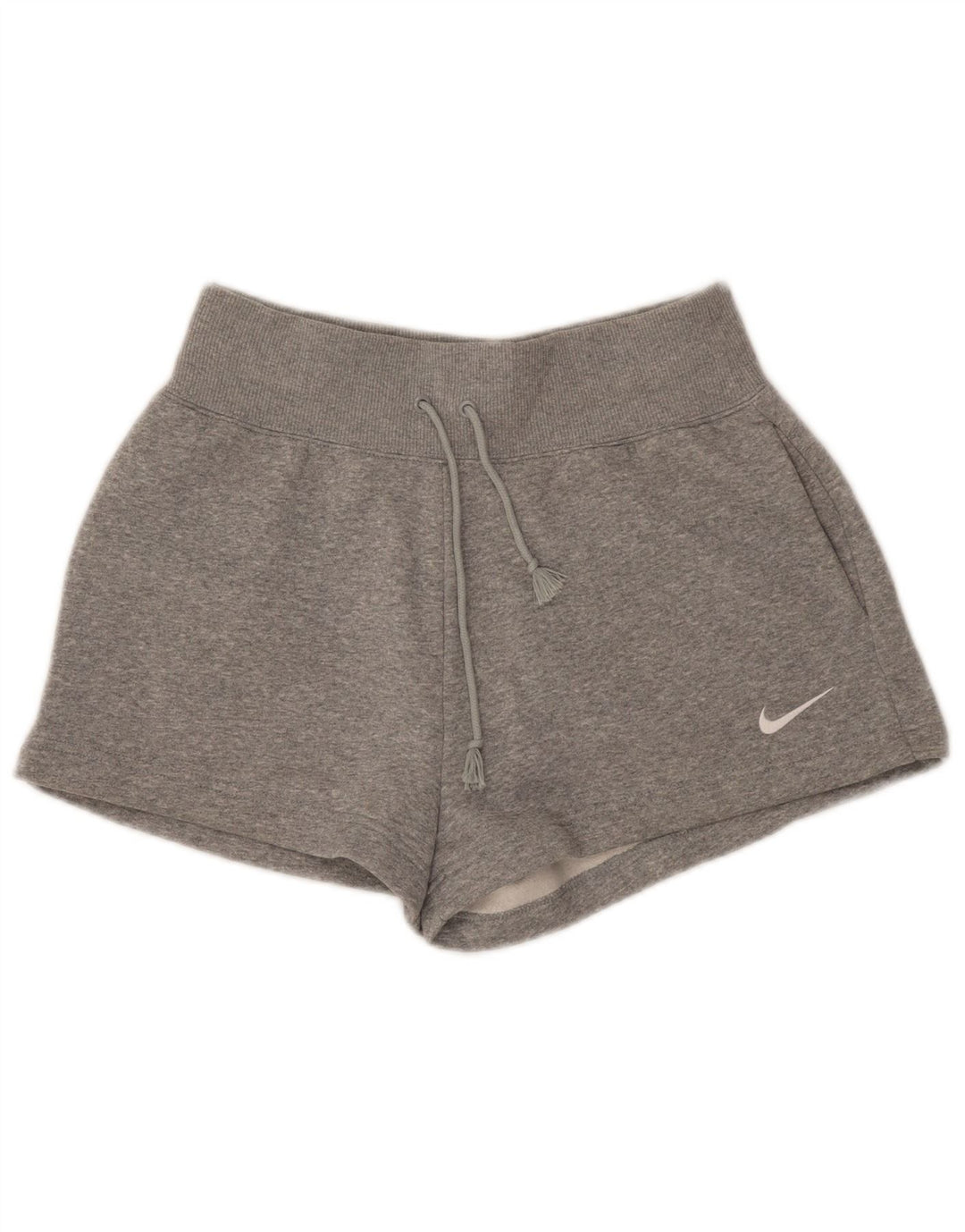 NIKE Pantalones cortos deportivos para mujer UK 10 Small Gris Algodón