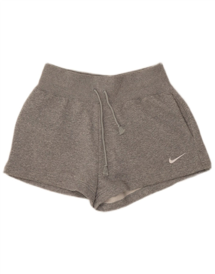 NIKE Pantalones cortos deportivos para mujer UK 10 Small Gris Algodón