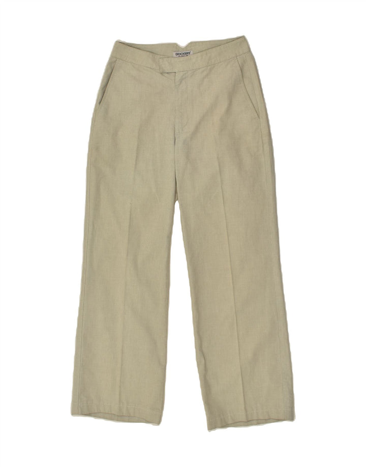 DOCKERS Womens Straight Casual Trousers W28 L29 Beige | Vintage Dockers | Thrift | Second-Hand Dockers | Used Clothing | Messina Hembry 