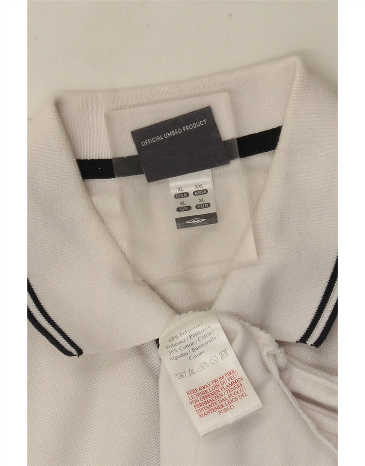 Polo Umbro Hombre XL Blanco Poliéster