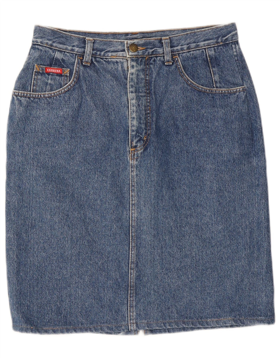 Falda Vaquera Carrera Mujer Mediana W28 Azul