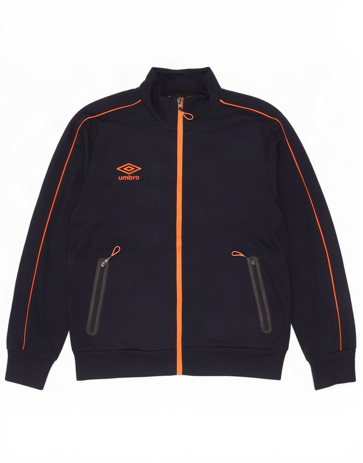 Umbro Hombre Chándal Top Chaqueta Mediana Azul Marino Poliéster