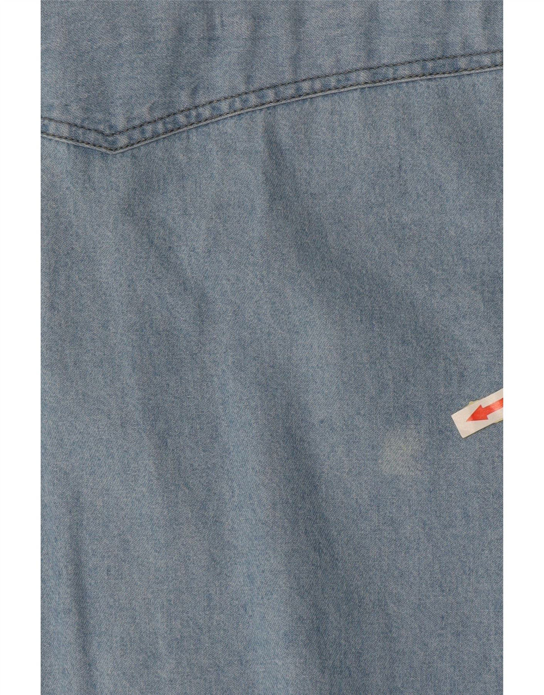 ARIZONA Camisa vaquera de manga corta para hombre azul grande