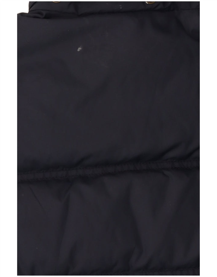 JACK WILLS Chaleco acolchado para mujer UK 10 Small Azul marino Nylon