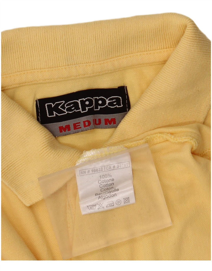 Polo Kappa Hombre De Algodón Amarillo Medio