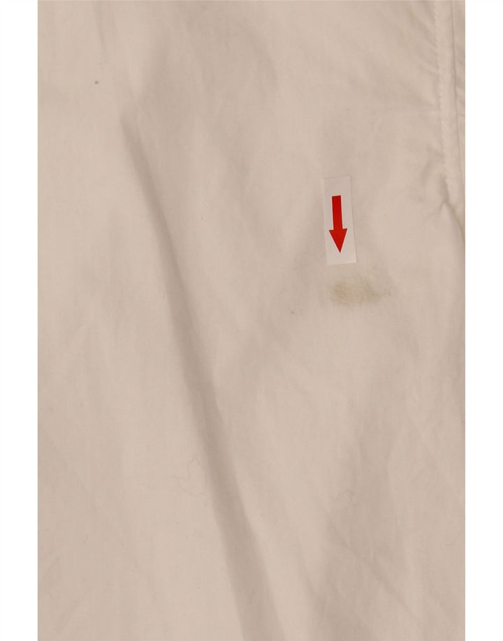 Zara Mujer Camisa Extragrande UK 10 Small Algodón Blanco