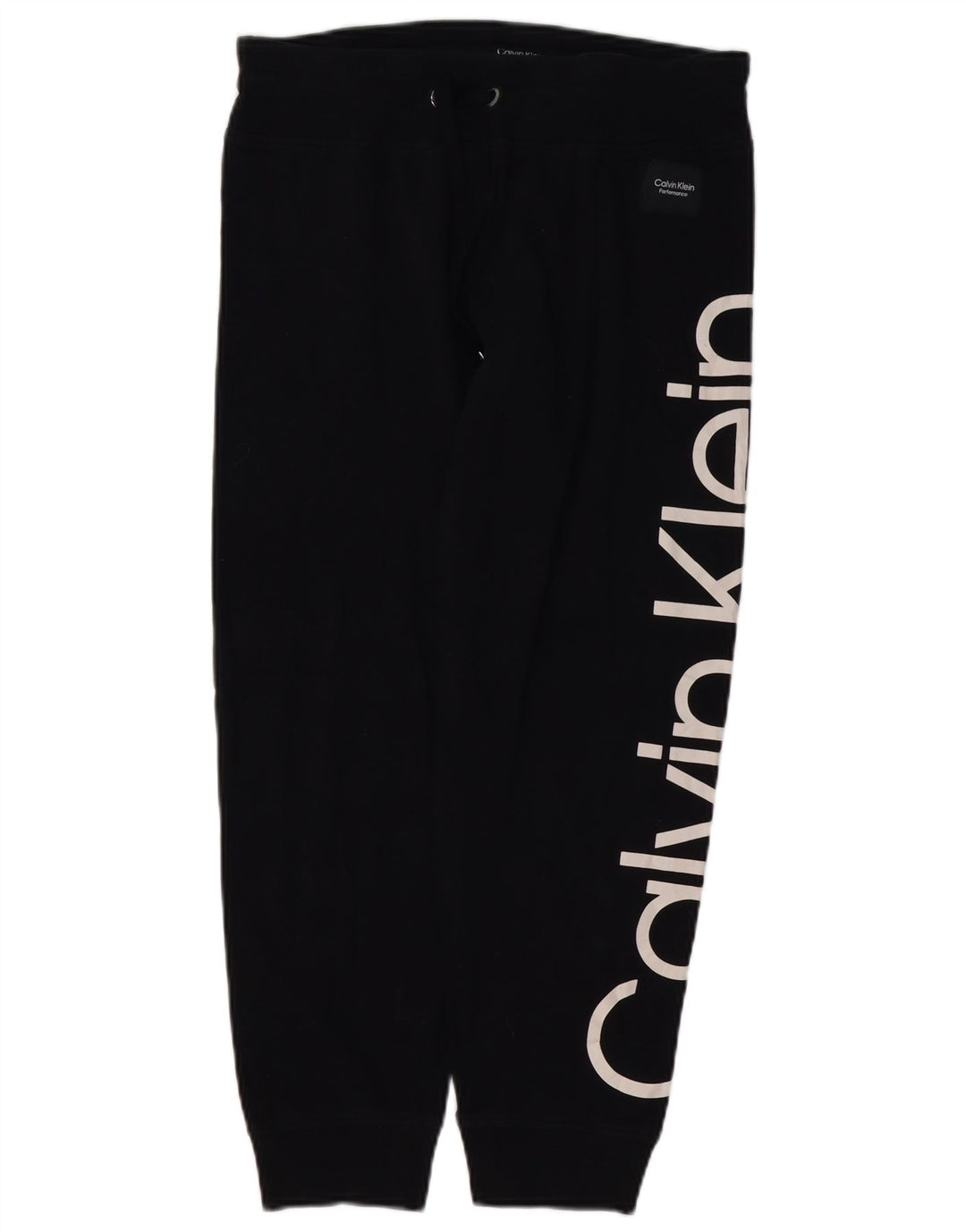 CALVIN KLEIN Pantalones de chándal gráficos para mujer Joggers UK 44 Mediano Negro