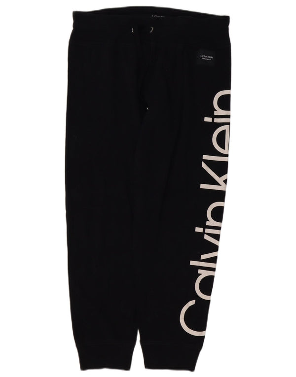 CALVIN KLEIN Pantalones de chándal gráficos para mujer Joggers UK 44 Mediano Negro
