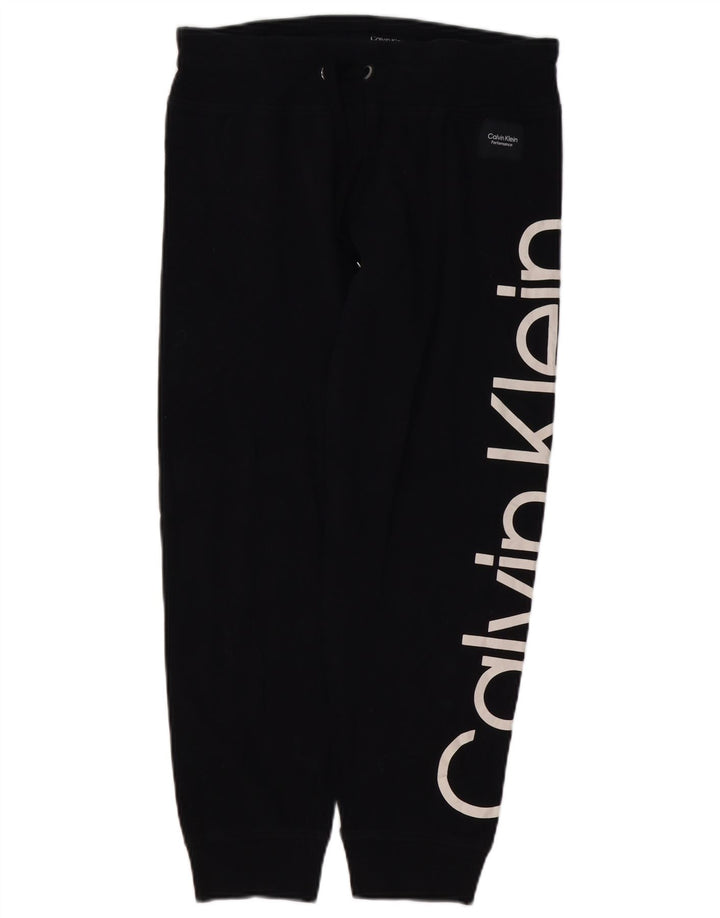 CALVIN KLEIN Pantalones de chándal gráficos para mujer Joggers UK 44 Mediano Negro