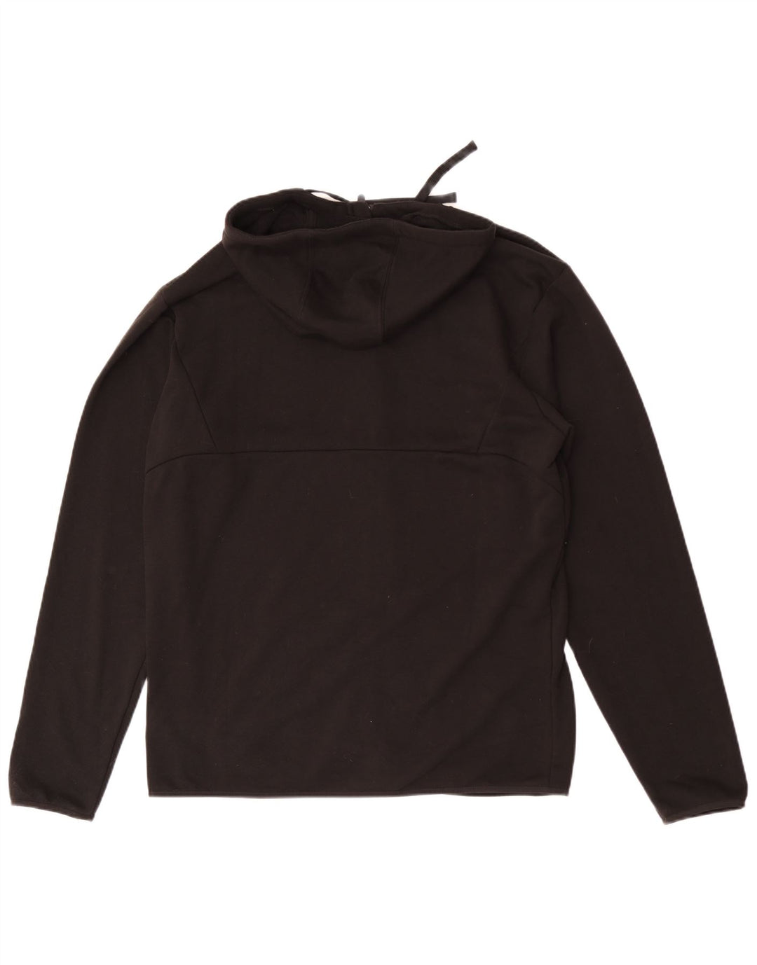Puma Sudadera con capucha y cremallera para hombre, talla grande, algodón negro