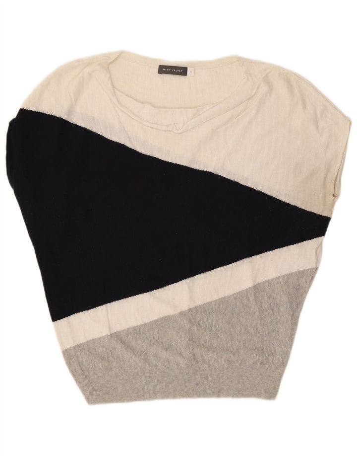 MINT VELVET Camiseta sin mangas para mujer UK 40 Mediana Bloque de color multicolor
