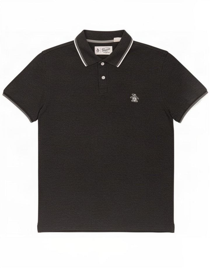 Polo Penguin Hombre Algodón Gris Medio