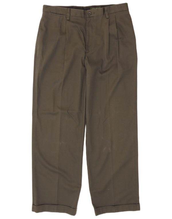 Eddie Bauer Pantalones chinos con ajuste relajado para hombre W34 L32 Algodón caqui