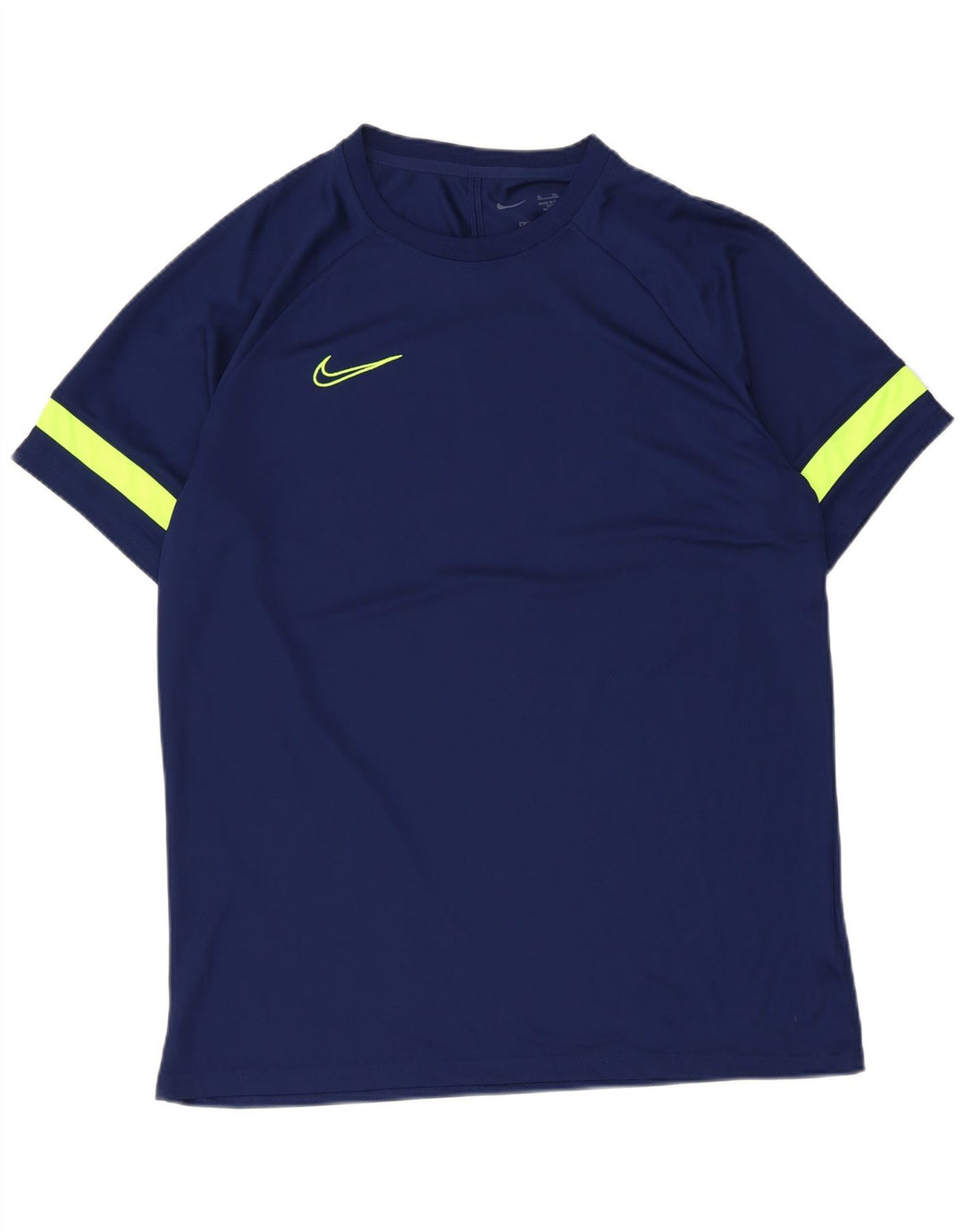 Camiseta Nike Dri Fit para hombre Top XL Azul marino Colorblock Poliéster