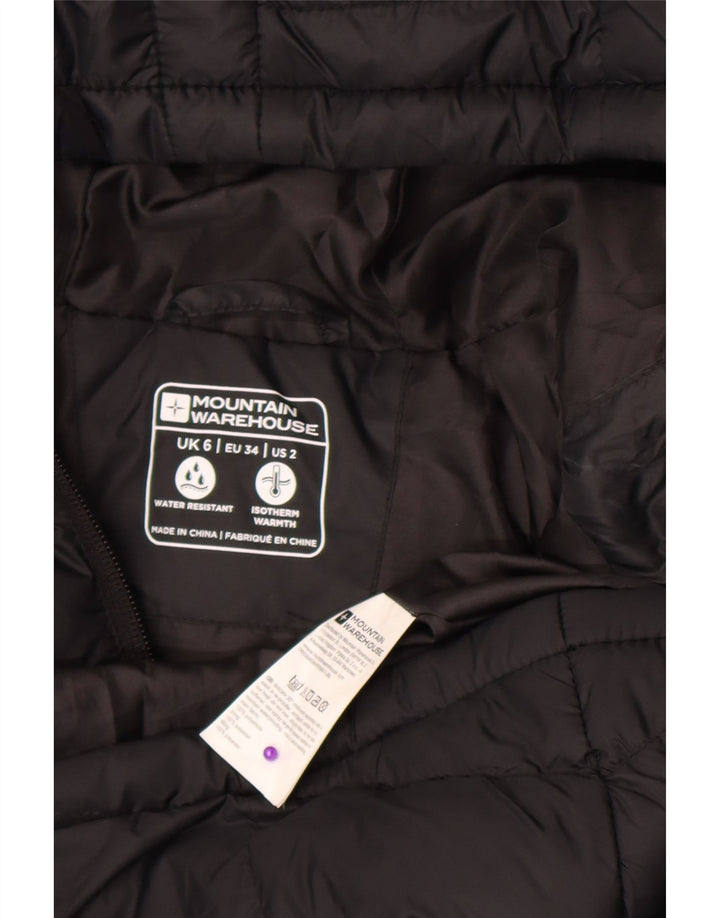 Chaqueta acolchada con capucha para mujer Mountain Warehouse UK 6 XS Poliéster negro