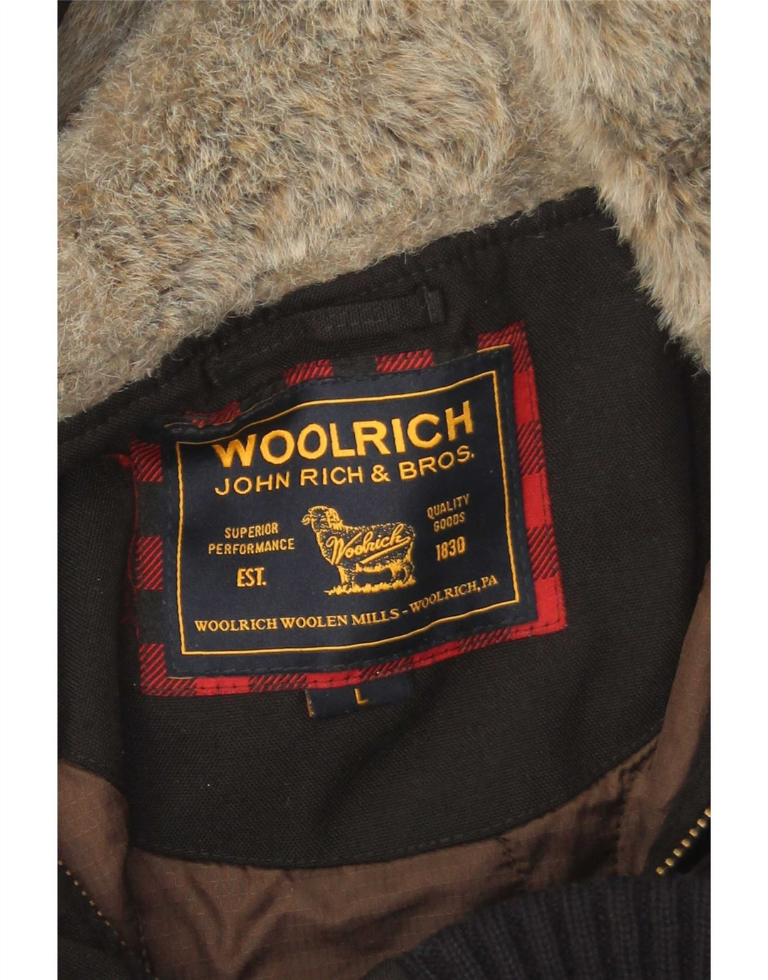 Woolrich Chaqueta bomber acolchada con capucha para hombre UK 40 Large Poliamida negra
