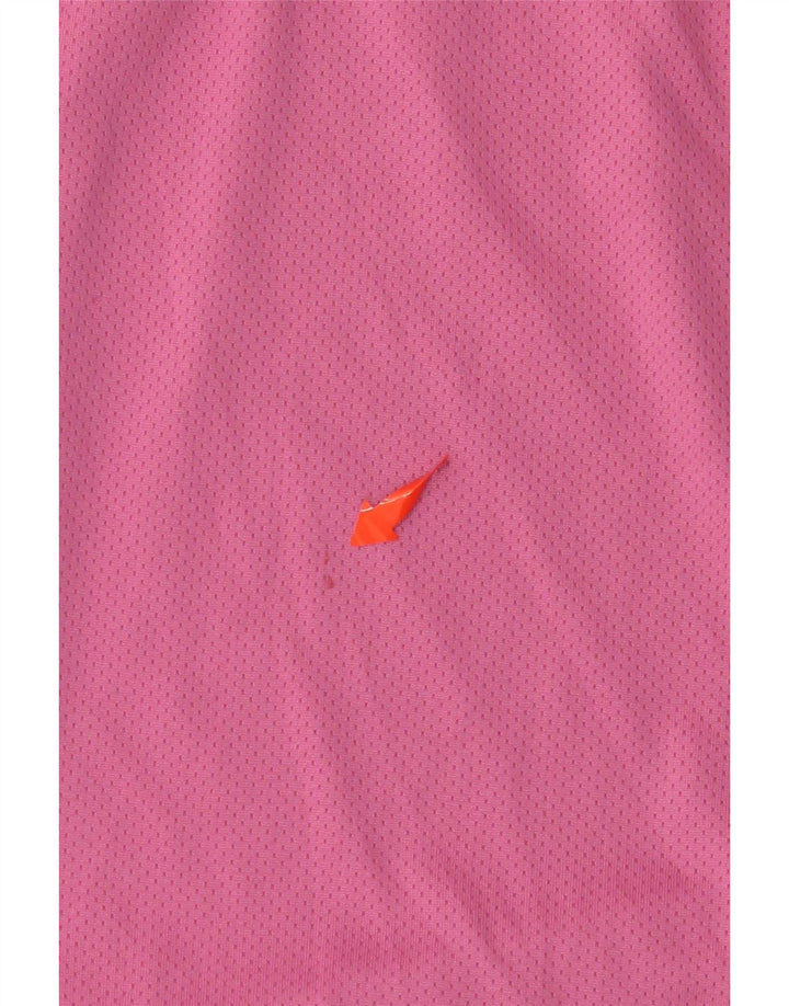 NIKE Pantalones cortos deportivos para mujer US 12/14 Grande Rosa Poliéster