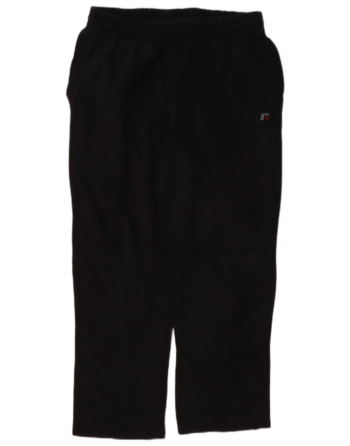 RUSSELL ATHLETIC Pantalones de chándal para hombre, talla grande, algodón negro