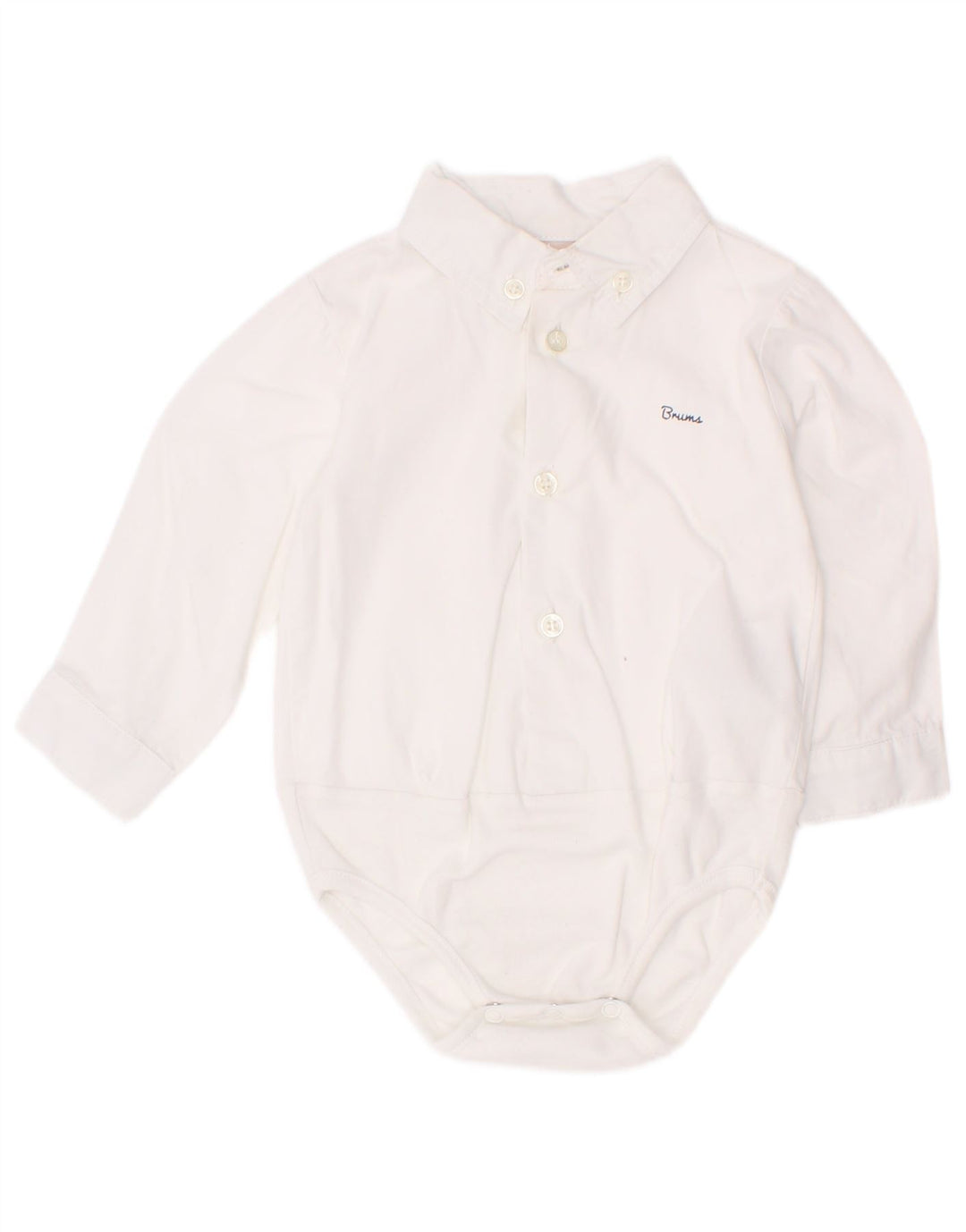 Brums Camisa bebé niño 6-9 meses Algodón blanco