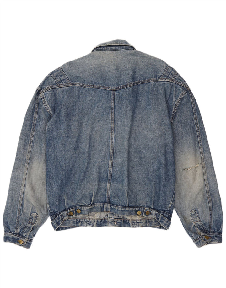 Vintage hombres chaqueta de mezclilla Reino Unido 42 XL azul