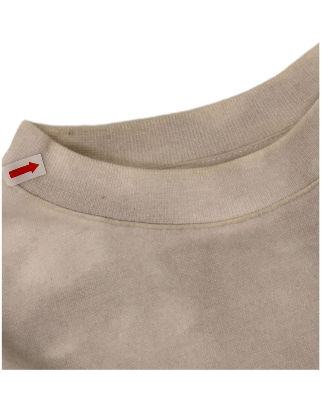 CHAMPION Sudadera corta extragrande para mujer UK 16 Large Off White