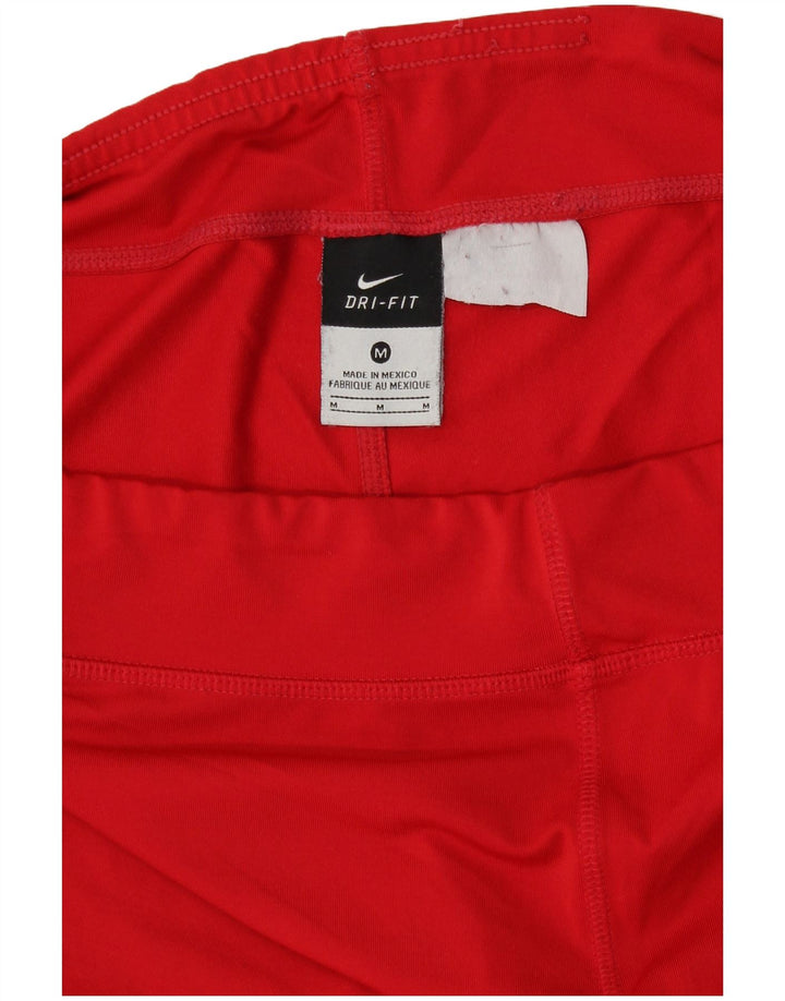 NIKE - Pantalones cortos deportivos Dri Fit para mujer, talla 40, talla M, color rojo