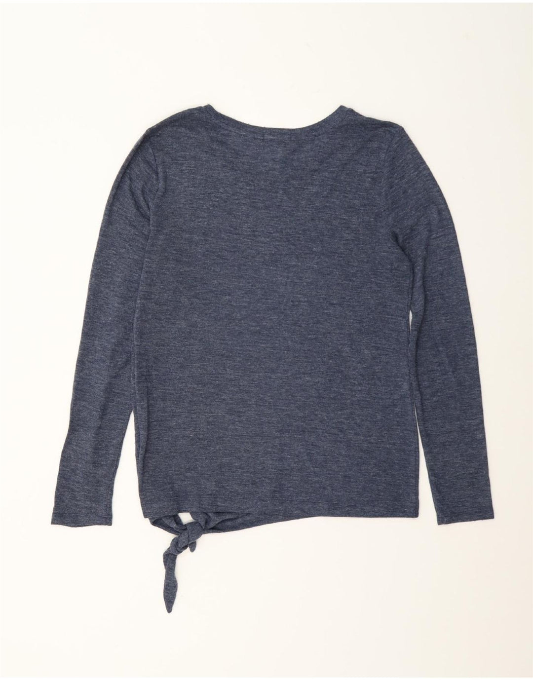 Gap Mujer Oversize Top Manga Larga UK 10 Pequeño Poliéster Azul Marino