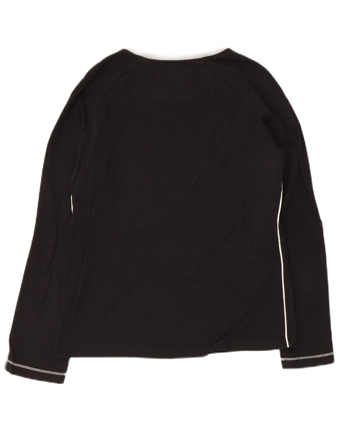 CHAMPION Top gráfico para mujer de manga larga UK 44 Grande Negro