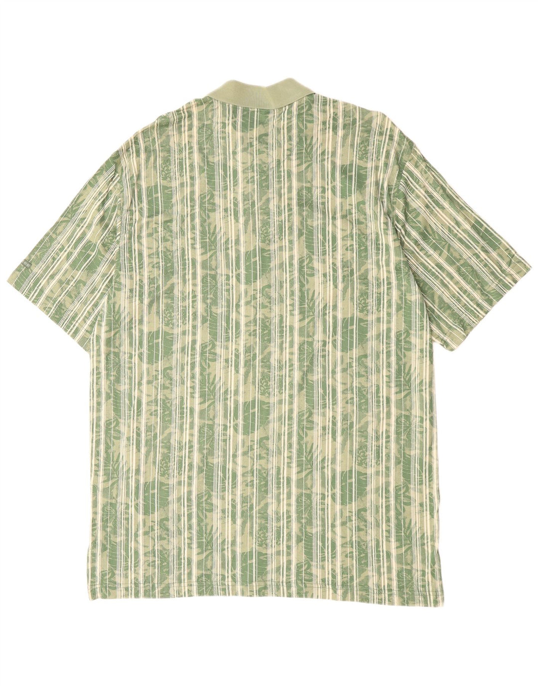 IZOD Polo para hombre de algodón floral verde grande