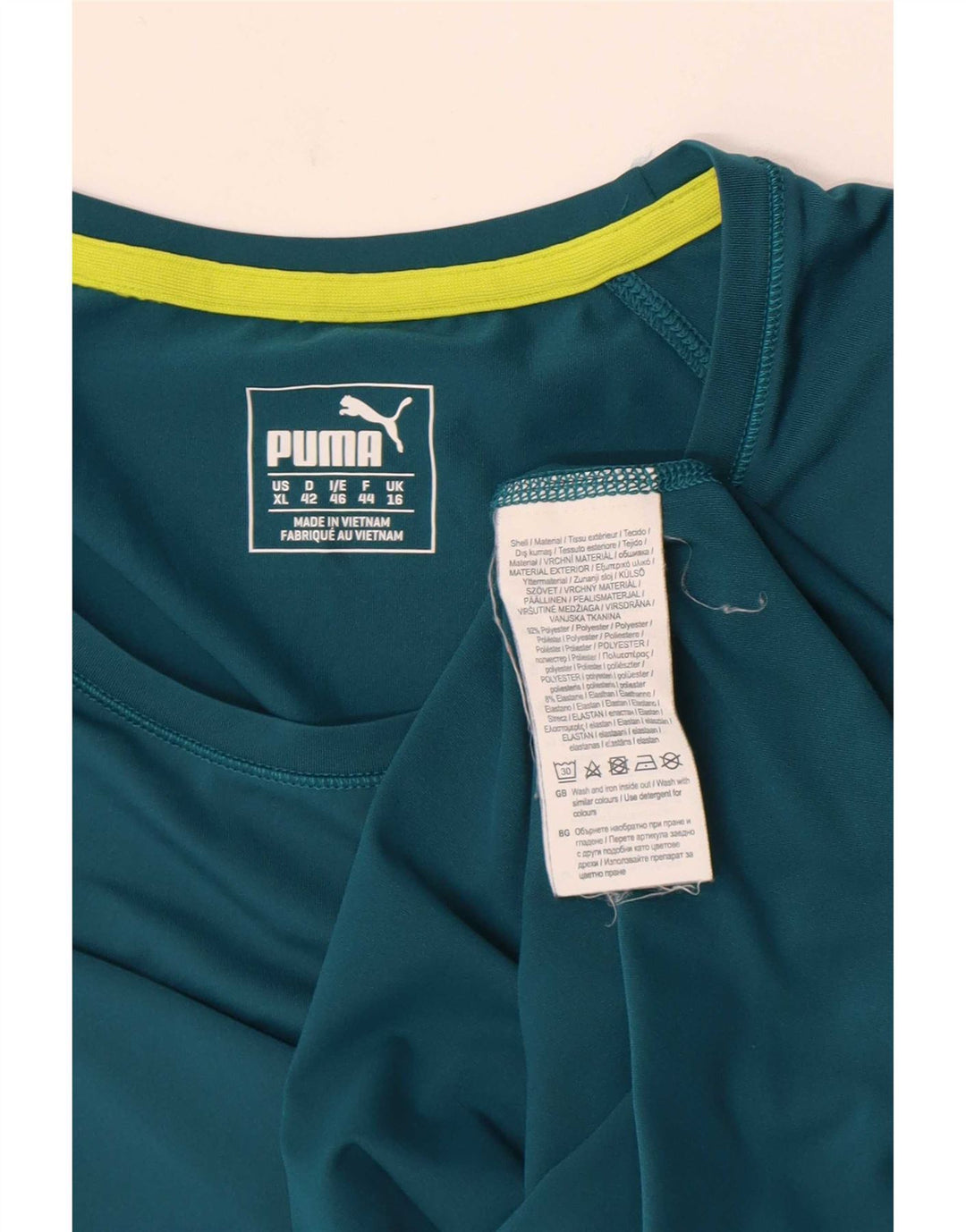 Puma Camiseta para mujer Top UK 40 Grande Poliéster verde