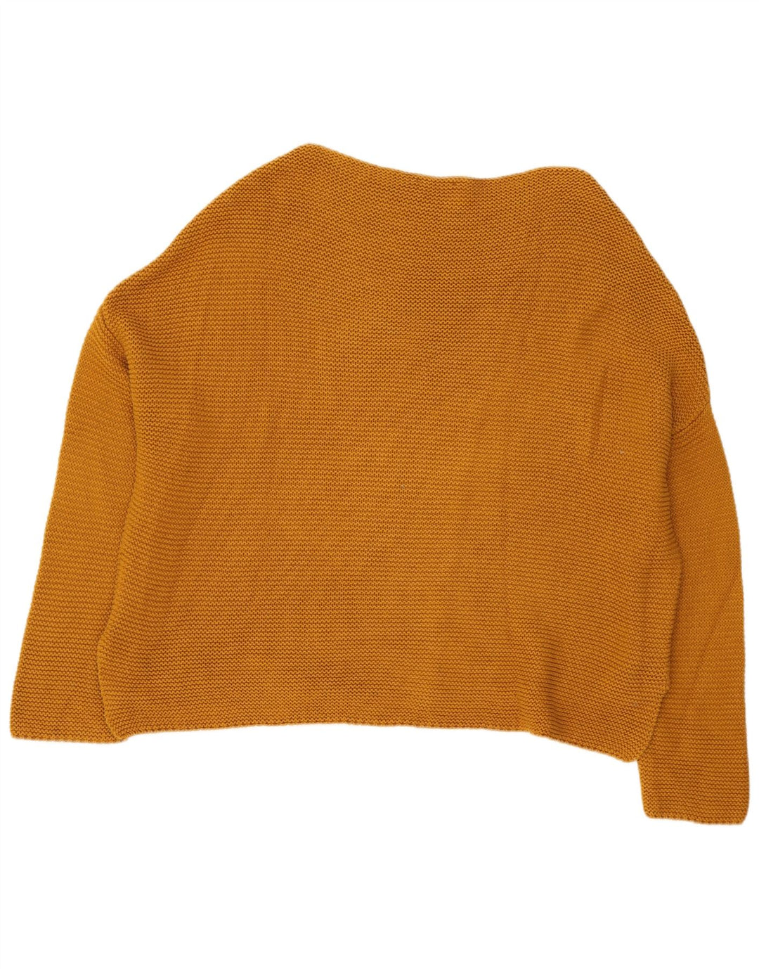 Zara - Jersey extragrande con cuello barco para mujer, talla 40, color amarillo mediano