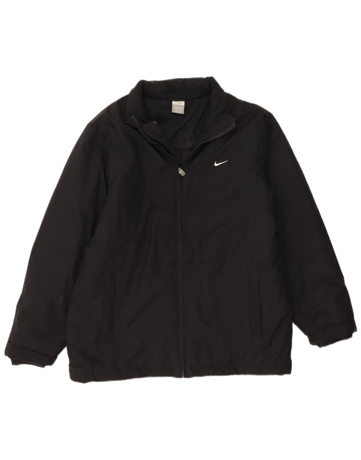 Nike Chaqueta acolchada para hombre UK 39/41 Mediana Negro Poliéster